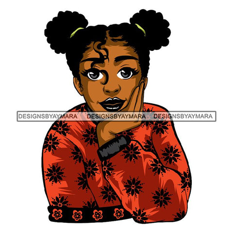 Afro African Lady Pretty Face Goddess Glamour Fashion Vector SVG Cutting Files