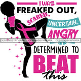 Strong Afro Woman SVG Cancer Survivor Cutting Files For Silhouette Cricut and More