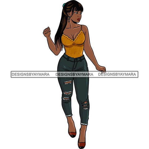 Fashion Diva Glamour Afro Classy Sexy Lady SVG PNG JPG Vector Files For Cutting and More