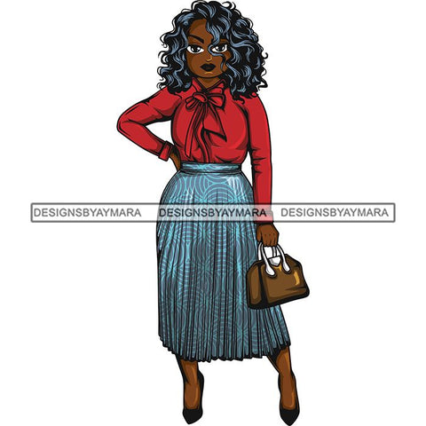 Afro Classy Lola Elegance Glamour Church Lady .SVG Clipart Vector Cutting Files For Circuit Silhouette Cricut and More!