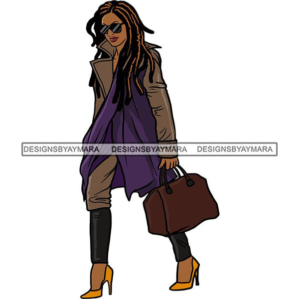 Fashion Diva Glamour Afro Classy Sexy Lady SVG PNG JPG Vector Files For Cutting and More