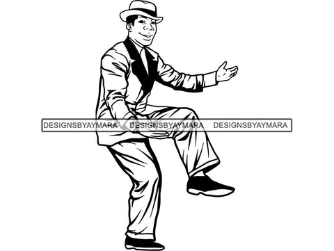 Stepper Dancer Stepping Chicago Style SVG Cut Files