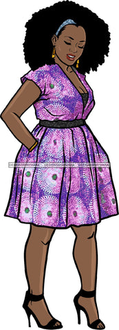Afro Beautiful Woman Fashion Female Girl Model Dress Goddess Diva Classy Lady .SVG Cut Files For Silhouette Cricut and More!