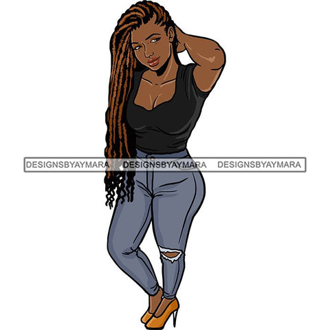 Fashion Diva Glamour Afro Classy Sexy Lady SVG PNG JPG Vector Files For Cutting and More