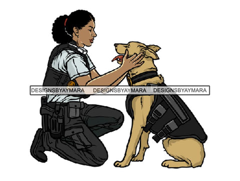 Military Woman USA Proud Melanin PNG Files For Print Not For Cutting