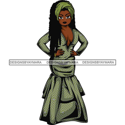 Afro Lola Boss Fashion Diva Glamour .SVG Cutting Files For Silhouette and Cricut and More!