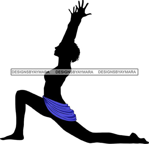 Afro Woman Silhouette Doing Yoga Meditating Relax Meditate .SVG Cutting Files For Silhouette Cricut and More!