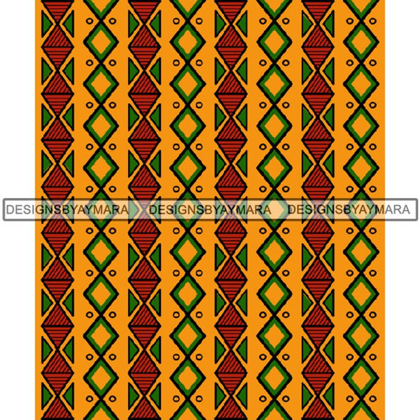 Kente African Pattern African American Culture PNG Print Files Not For Cutting