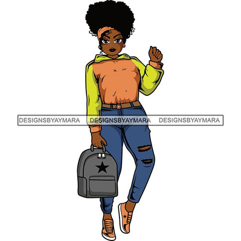 Lola Afro Beautiful Black Proud Woman .SVG Cutting Files For Silhouette and Cricut and More!