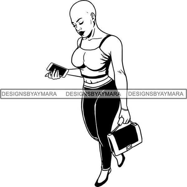 Melanin Bald Short Hairstyle Queen Goddess Nubian .SVG Cut Files For Silhouette and Cricut and Much More