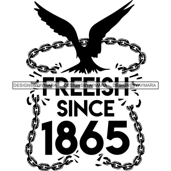 Juneteenth Emancipation Freedom June 19 Holiday African American History  SVG PNG JPG Vector Cutting Files