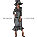 Afro Classy Lola Church Lady Glamour .SVG Clipart Vector Cutting Files For Circuit Silhouette Cricut and More!