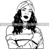 Afro Independent Successful Woman SVG Cutting Files For Silhouette Cricut and More