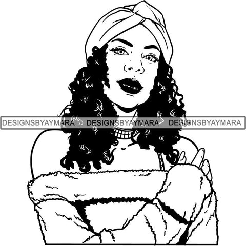 Afro Independent Successful Woman SVG Cutting Files For Silhouette Cricut and More
