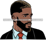 Attractive Black Man Bearded Hipster Model Fashion Male Guy Hombre Masculino Guapo Stylish Close-up Sexy Macho Manly SVG Files For Cutting