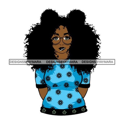 Afro African Lady Pretty Face Goddess Glamour Fashion Vector SVG Cutting Files