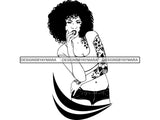 Tattoo Nubian Goddess SVG Files For Cutting