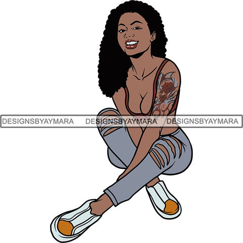 Afro Woman Goddess Diva Melanin Love Sensual .SVG Cut Files For Silhouette and Cricut and More!