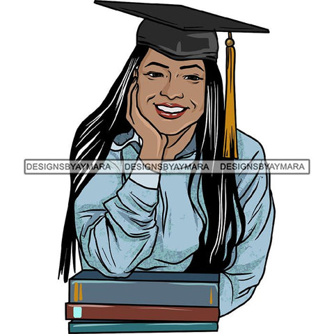 Graduation Achievement Hard Work Diploma Success Robe Cap Certificate College SVG Cutting Files