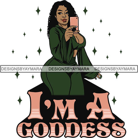 BBW  Woman Thicker Than Snicker I'm a Goddess Quotes .SVG Cut Files For Silhouette Cricut and More