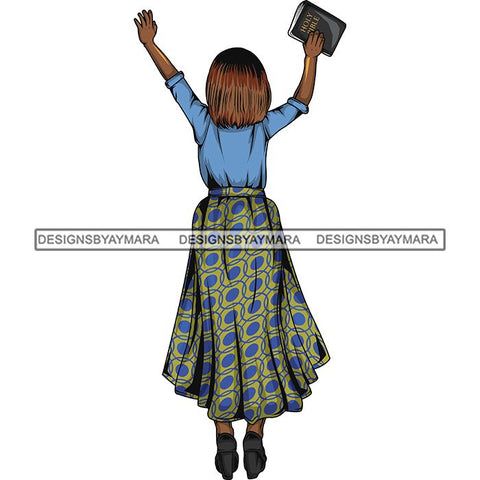 Afro Lola Praying Begging Asking God Lord Faith Strength .SVG Vector Clipart Cutting Files For Silhouette Cricut and More!