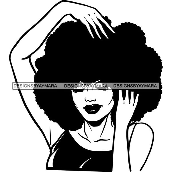 Afro African American Lady Woman Classy Nubian SVG Cutting Files