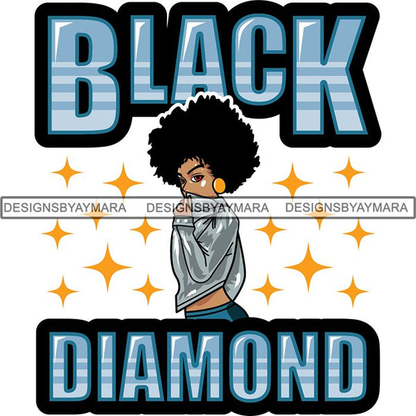 Afro Lola Boss Lady Quotes SVG Cutting Files For Silhouette Cricut and More
