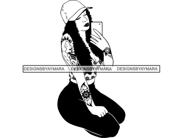 Tattoo Nubian Goddess SVG Files For Cutting