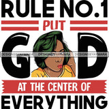 Afro Woman God Lord Life Quotes SVG Cutting Files For Silhouette and Cricut and More!