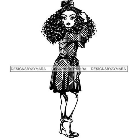 Afro Strong Classy Lola Flexing Believe in Yourself .SVG Cutting Files For Silhouette and Cricut and More!