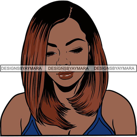 Afro Woman Nubian Melanin Popping Unique Design SVG Cutting Files For Silhouette Cricut and More