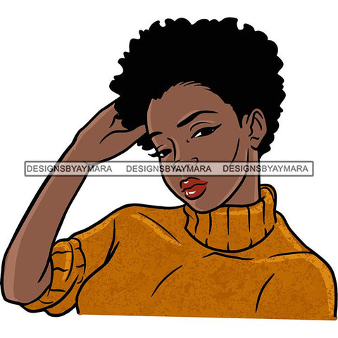 Afro African American Lady Woman Classy Nubian SVG Cutting Files