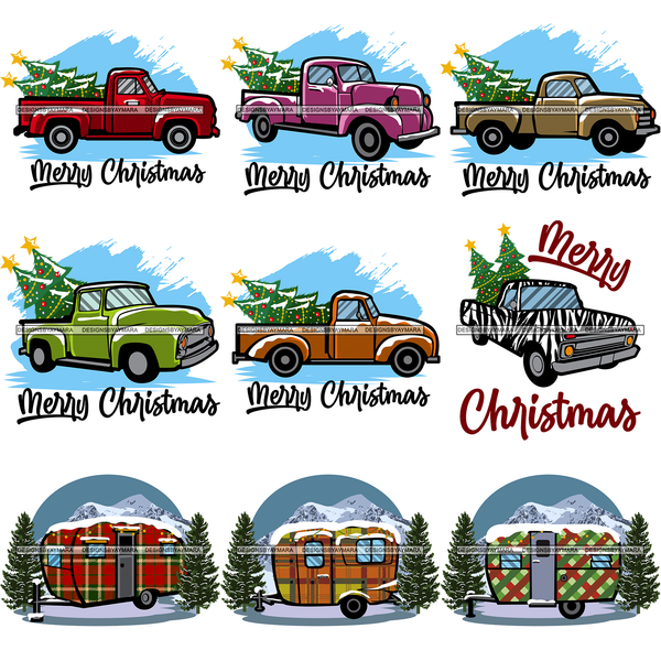 Mega Bundle 106 Christmas Designs Cold Weather Snow Santa Winter SVG PNG JPG Cutting Designs Silhouette Sublimation