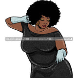 Attractive BBW Nubian Melanin Popping Beautiful African American Big Woman SVG Cutting Files