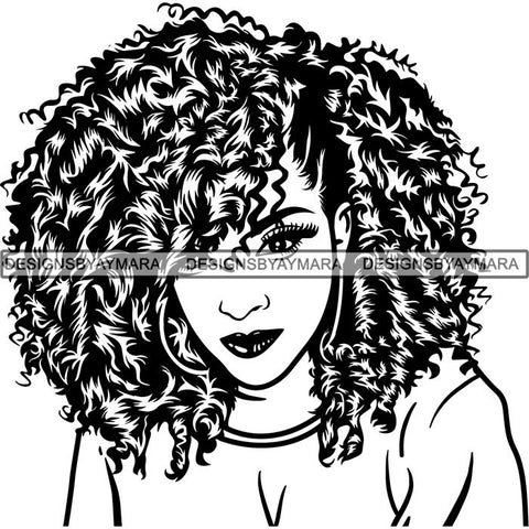 Afro Lady Black Goddess Melanin Dark Latina Morena SVG Files For Cutting and More!