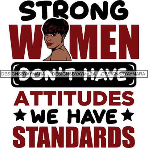 Strong Successful Afro Woman Quotes .SVG Cutting Files For Silhouette Cricut and More