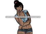 Tattoo Nubian Goddess PNG Files For Print Not For Cutting