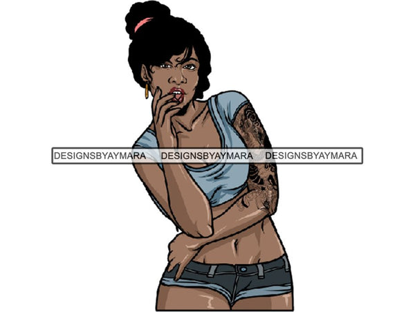 Tattoo Nubian Goddess PNG Files For Print Not For Cutting