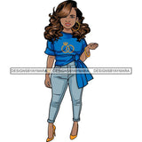 Afro Lola Boss Confident Classy Lady SVG Cutting Files For Silhouette Cricut and More
