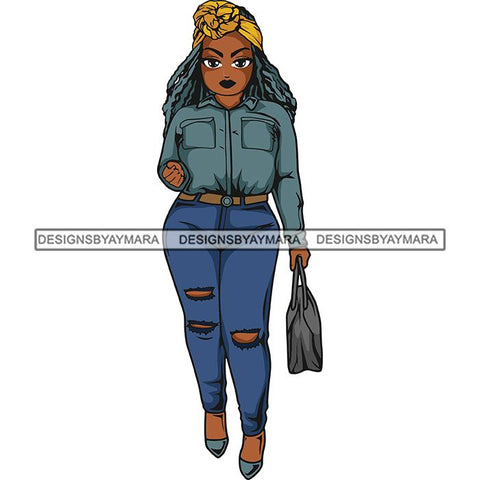 Lola Afro Beautiful Black Proud Woman .SVG Cutting Files For Silhouette and Cricut and More!