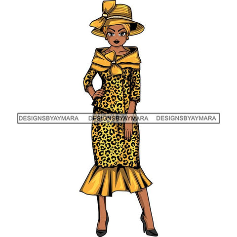 Afro Classy Lola Church Lady Glamour .SVG Clipart Vector Cutting Files For Circuit Silhouette Cricut and More!