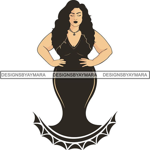 Afro Melanin Popping Dark Latina SVG Cutting Files For Silhouette Cricut and More