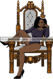 Afro Queen Goddess Melanin Nubian Glamour .PNG Print Files Not For Cutting