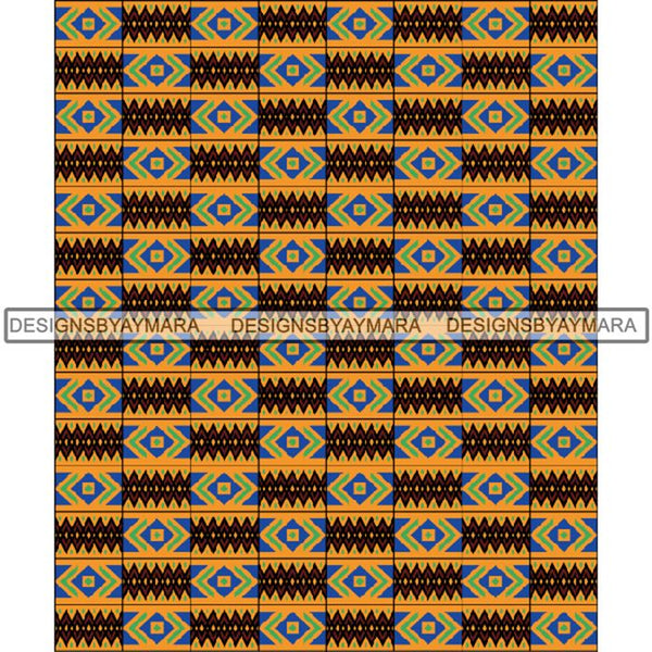 Kente African Pattern African American Culture PNG Print Files Not For Cutting
