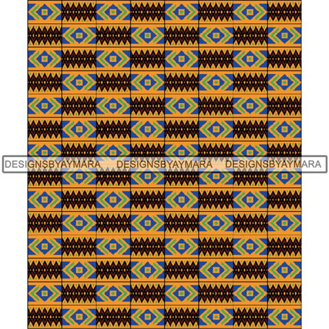 Kente African Pattern African American Culture PNG Print Files Not For Cutting