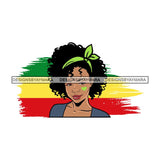 Reggae Flag Afro Diva Proud Roots Pretty Woman Fashion .SVG Cutting Files For Silhouette and Cricut and More!