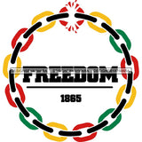 June 19 Juneteenth Emancipation Freedom Holiday African American History  SVG PNG JPG Vector Cutting Files