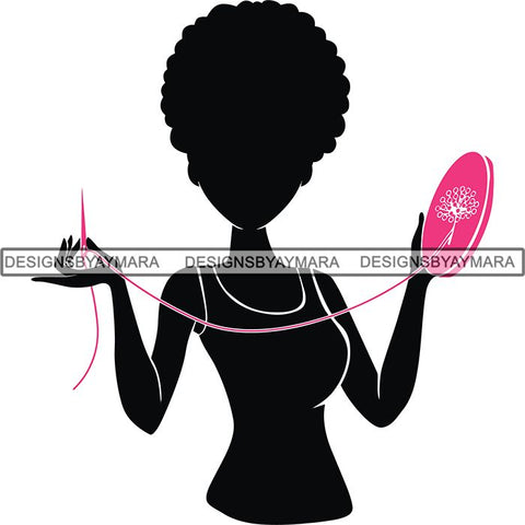 Afro Craft Lady SVG Cutting Files For Silhouette Cricut and More