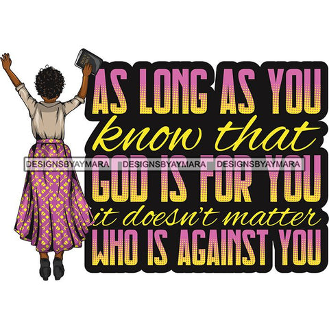 Afro Lola Praying Begging Asking God Lord Faith Strength Quotes .SVG Vector Clipart Cutting Files For Silhouette Cricut and More!