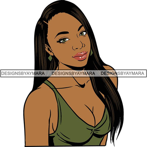 Afro Melanin Popping Dark Latina SVG Cutting Files For Silhouette Cricut and More